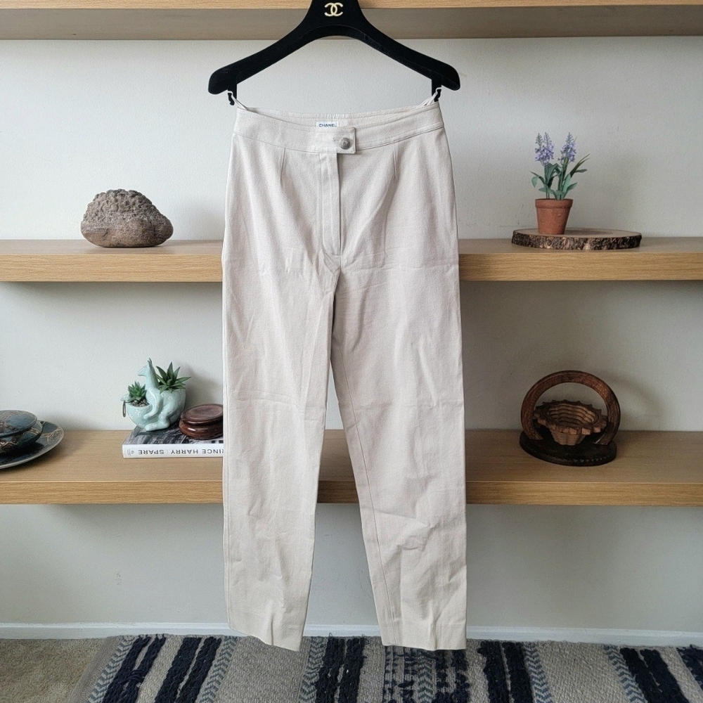 CHANEL Light Beige Pants
